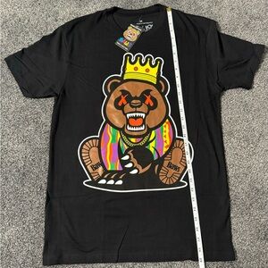 NWT~Baws King Crown‎ Black T-Shirt~Medium A-10